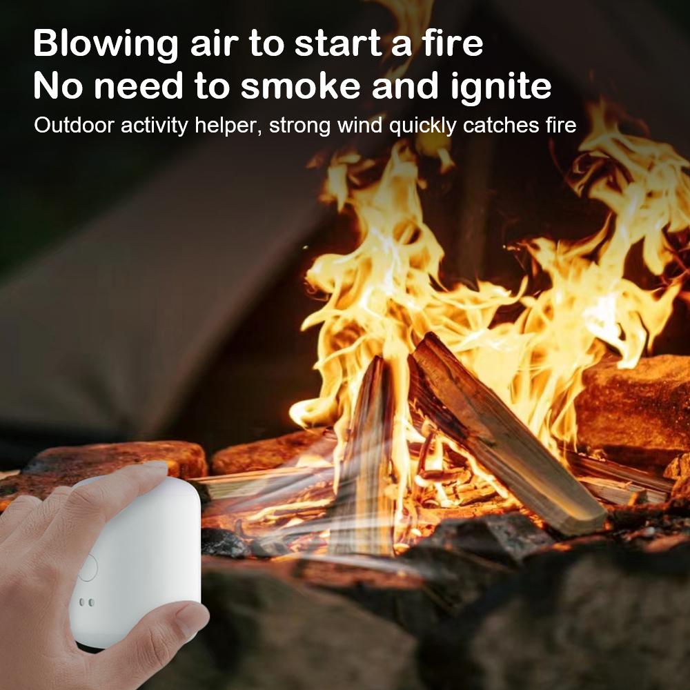 Outdoor camping quick inflation deflation cordless portable air pump with LED light mini air compressor rechargeable 4KPa 4 outlet nozzle