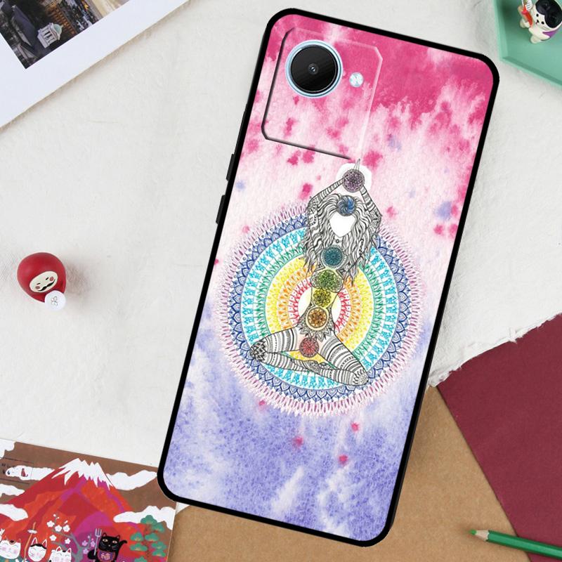 Mandala Chakra Insist Yoga For Realme GT 7 Pro GT 6 5 6T 10 11 12 13 14 Pro Plus C61 C53 C51 C21Y C25S C75 C55 C67 Case