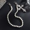 Gothic Pearl Waist Chain Cross Pants Chain Retro Punk Belt Chain  Jeans Decoration