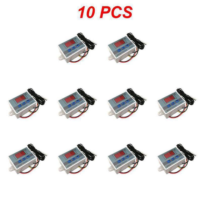 1~10PCS 12V 24V 220VAC Digital LED Temperature Controller XH-W3001 For Incubator Cooling Heating Switch Thermostat NTC Sensor