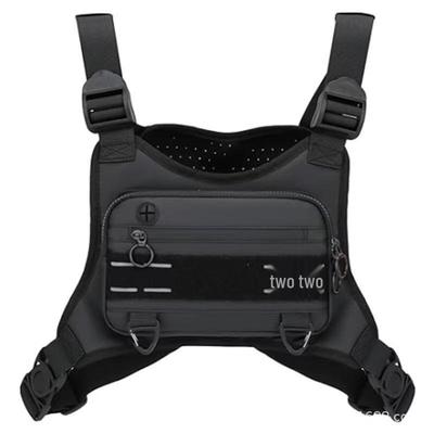 Men's Streetwear Tactical Vest & Functional Chest Bag Combo