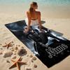 Custom Name Batman Storm Stylish Digital Printing Beach Towel Quick‑Drying Absorbent Blanket for Beach Pool Gym Travel