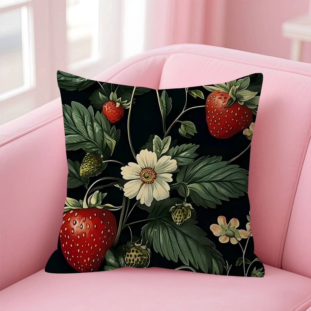 Fashion Strawberry Pillow Gift Home Office Decoration Pillow Bedroom Sofa Car Cushion CoverPillow Case