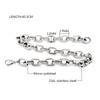 Catena a Maglie Ovali Grandi Semplice Larga 12 mm Catena Base in Acciaio Inossidabile Collana per Uomo Donna Unisex Set di Catene Fai da Te Lunghezze Diverse