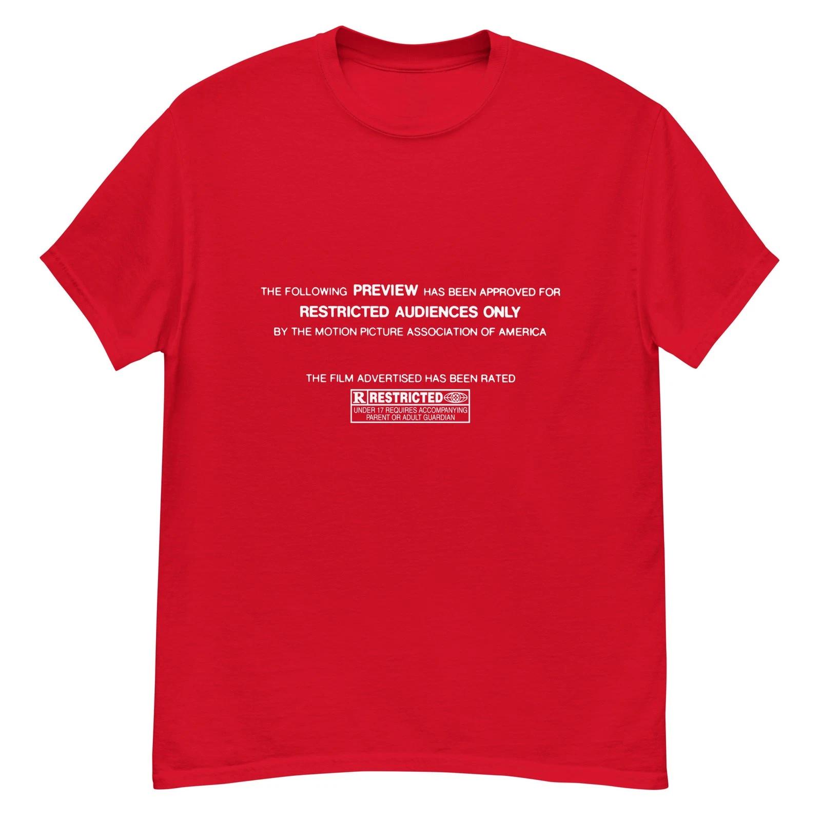 

Red Band Trailer R-rated film warning fan art t-shirt M