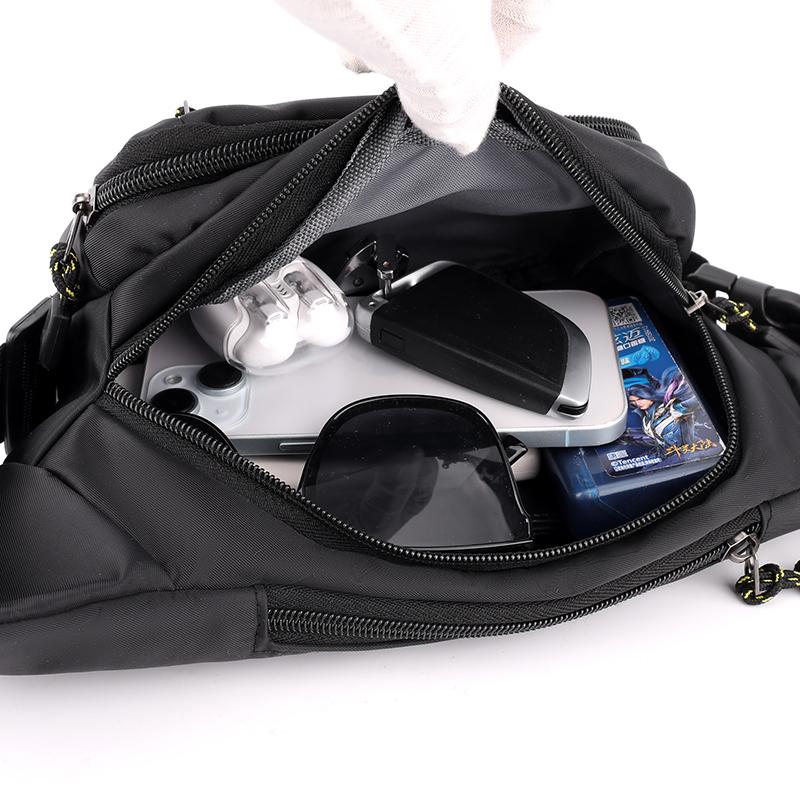 Multifunctional Waist Bag Men's Running Mobile Phone Bag Sports Waterproof Multi-Layer Chest Bag