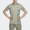 Adidas Tennis Paris Heat.Rdy Freelift Polo Shirt With Tie-Dye Print Men Tops Pebble Silver-Gray HT7233