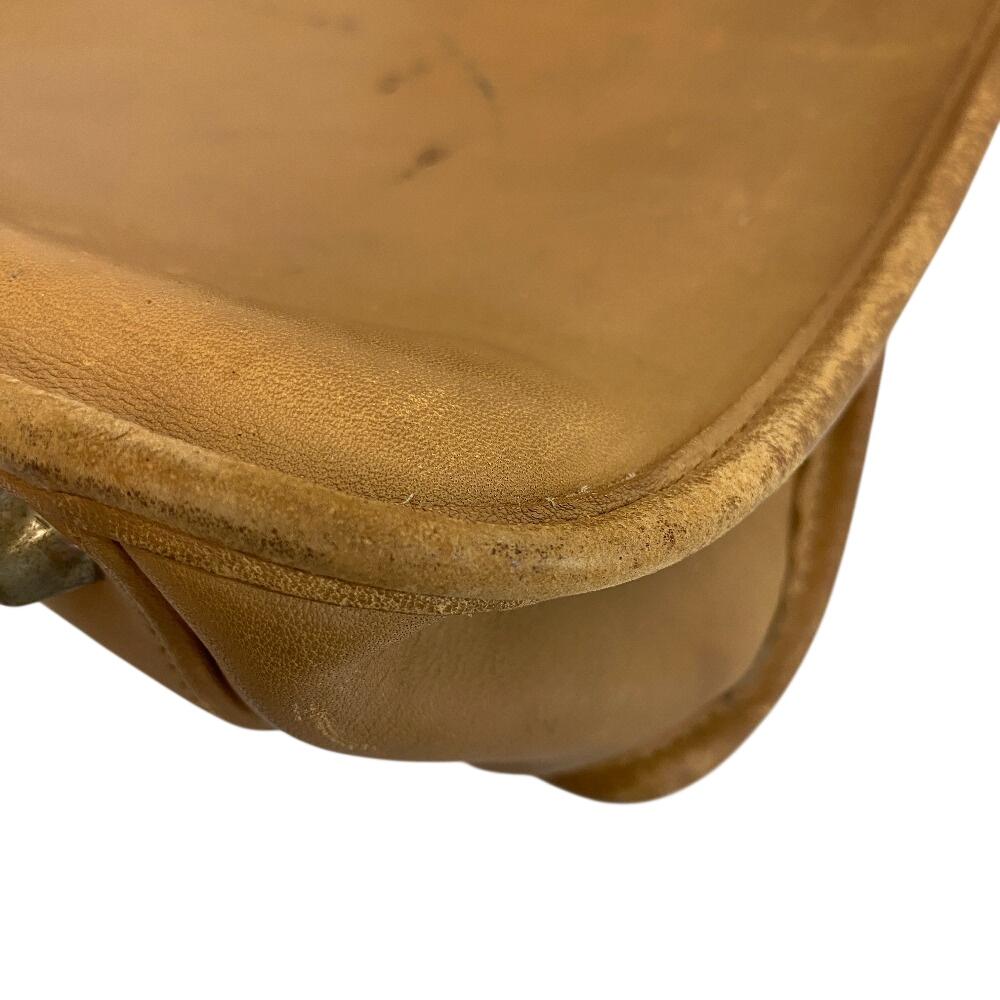 COACH 9966 leather Shoulder Bag Brown leather Used