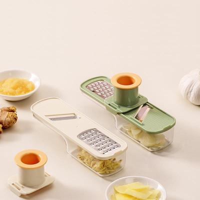 HeartMade 3-in-1 Mini Ginger Garlic Grinder, Chopper, and Slicer Gadget
