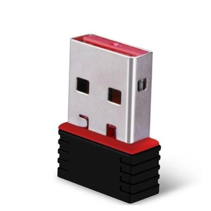 

USB-адаптер Wi-Fi 802.11n Антена 150 Мбіт/с Бездротовий USB-приймач Ключ мережевої карти Зовнішній Wi-Fi для настільного портативного ПК чорний