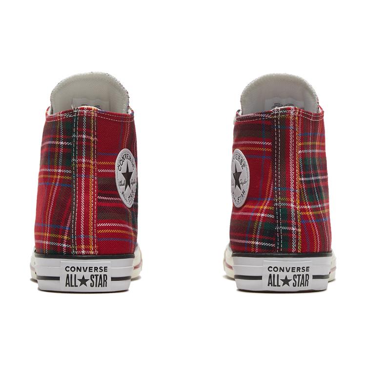 Converse All Star Hi Tartan Red Green Split (Unisex) Canvas Shoes 169259C