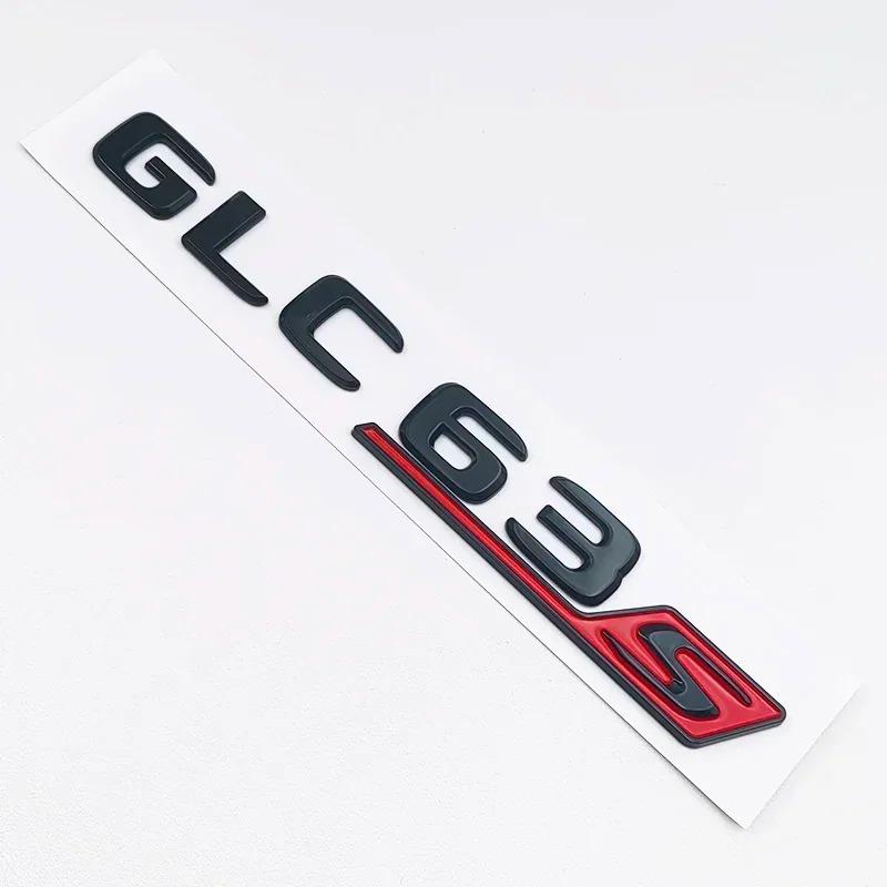 CQX1 3D ABS Black Mercedes-Benz GLC63S AMG X253 V8 BITURBO 4MATIC Trunk Emblem Car Rear Star Sticker Badge for GLC AMG