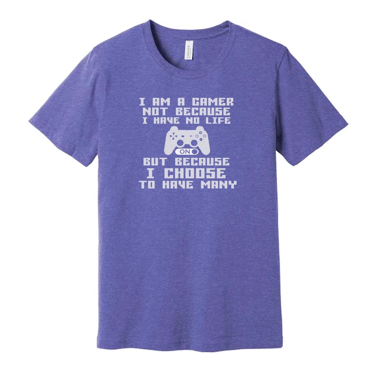 Unisex Gamer Graphic T Shirt With Controller Image And Playful Quote Design For S