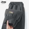 JEEP SPIRIT Men's Fleece-Lined Winter Sweatpants
