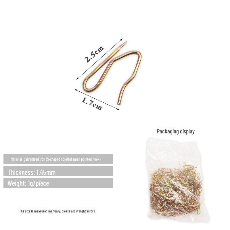 

Корейские плиссированные крючки S-образной формы с четырьмя зубцами