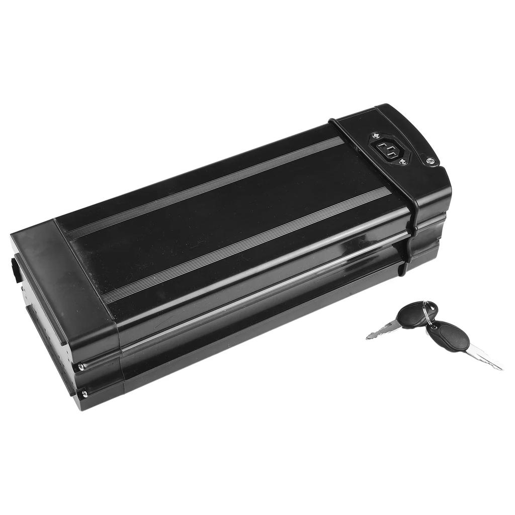 Reliable Electric Bike Battery Box, Ebike Holder Case with Charging Socket, Output Port , Perfect for Electric Bicycles
