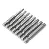 8/1Pcs Torx Screwdriver Bit Set 50mm Magnetic Tamper Resistant Star Bits 1/4" Hex T8-T40 Screwdriver Wrench Drill Bit Set