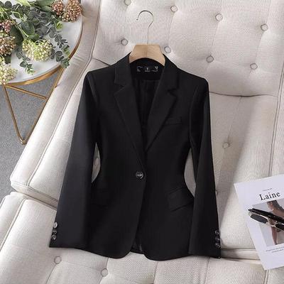 Damen Petite Schwarzes Sakko - High-End Casual Blazer für Herbst/Winter 2025