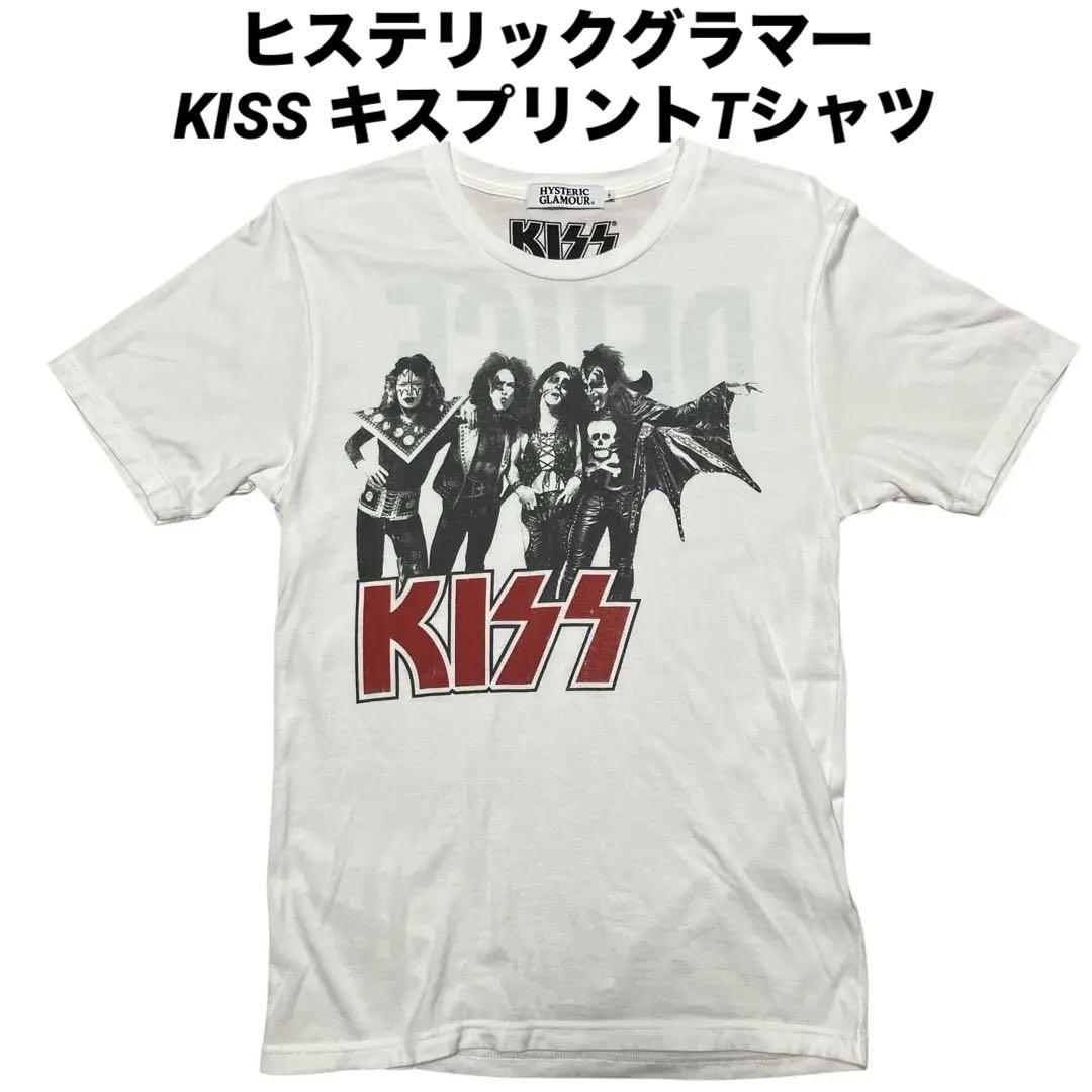 

[USED] Used Hysteric Glamour KISS photo print T-shirt, white, size S