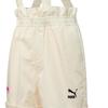 Puma Solid Color Brand Logo Button Elastic Cotton Suspenders Casual Shorts Women shorts White 537516-65