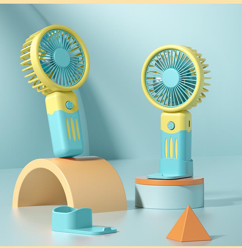 Portable Rechargeable Neck Hanging Mini Handheld Desktop Fan