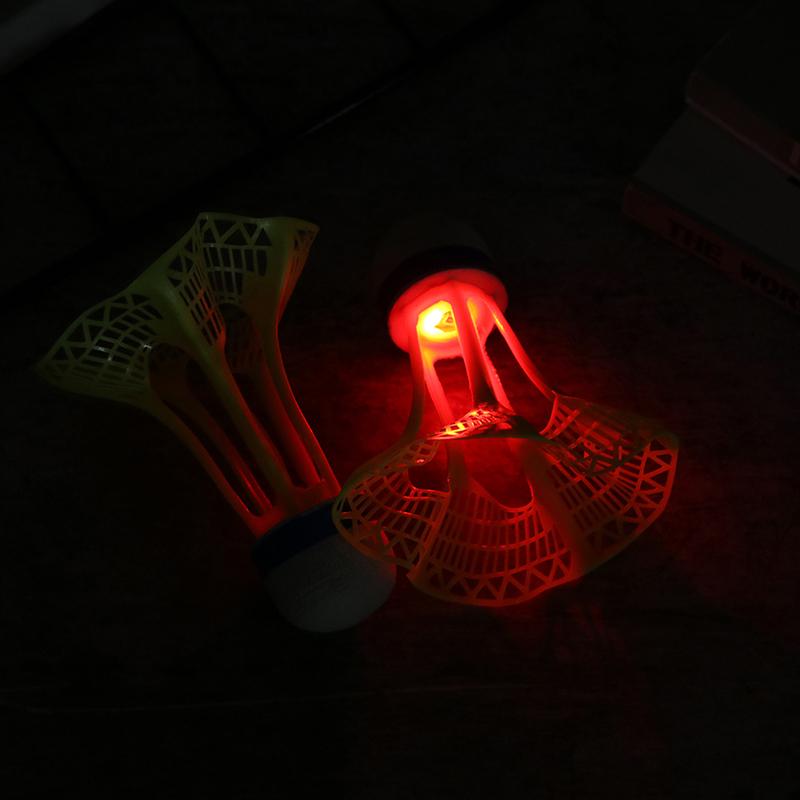 6/12Pcs Led Light-Up Badminton Balls Colorful Led Foamed Sport Badminton Shuttlecocks Children Luminous Badmintons Supplies
