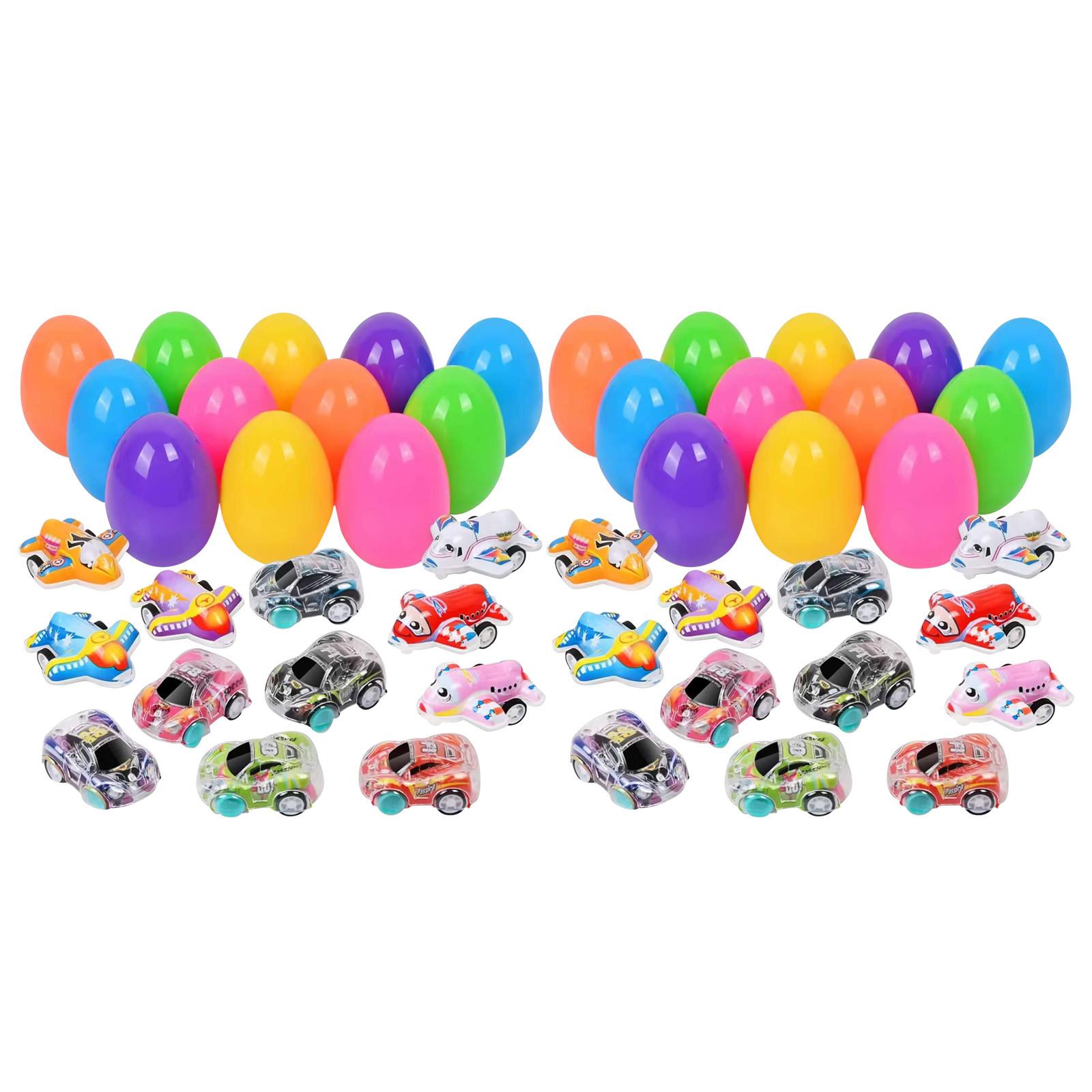 

Пасхальные яйца, забавные пасхальные игрушки для детского сада, разные пасхальные игрушки для яиц, игра «Поиск пасхальных яиц», набор пасхальных яиц, 24 маленьких машинки + 24 пасхальных яйца, зелёный