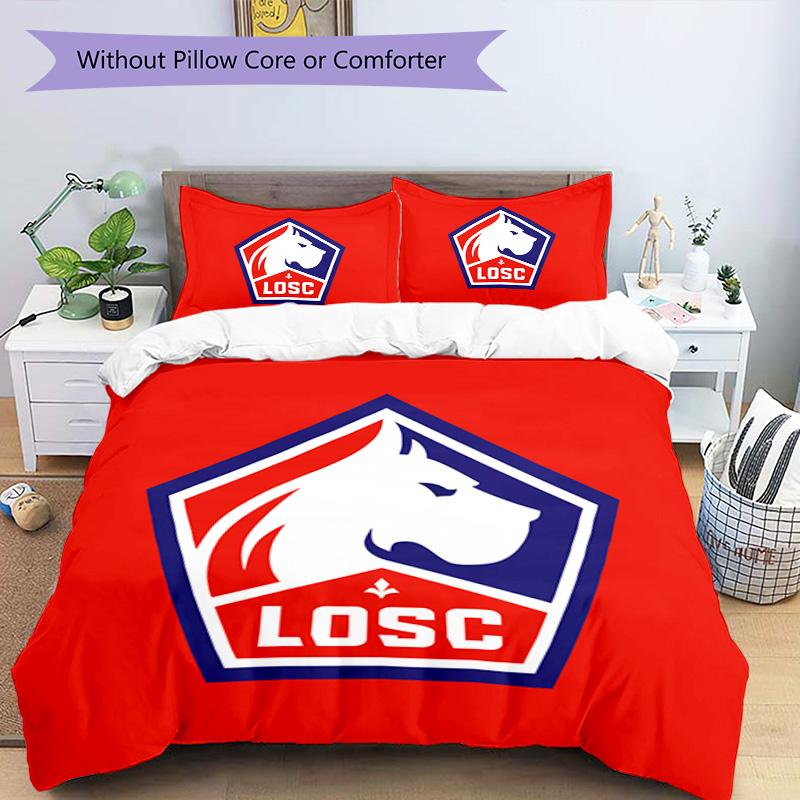 LOSC Lille Pattern Bedding,Quilt Set Quilt Cover Pillowcase Home Birthday Gift (1*duvet Cover+2*pillowcase,without Core)