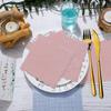 Servilletas de papel desechables de 2 capas, cuadradas, gruesas, de 25 cm, para cócteles, fiestas de cumpleaños, bodas, postres, bebidas y cenas, 100 hojas, 25 cm