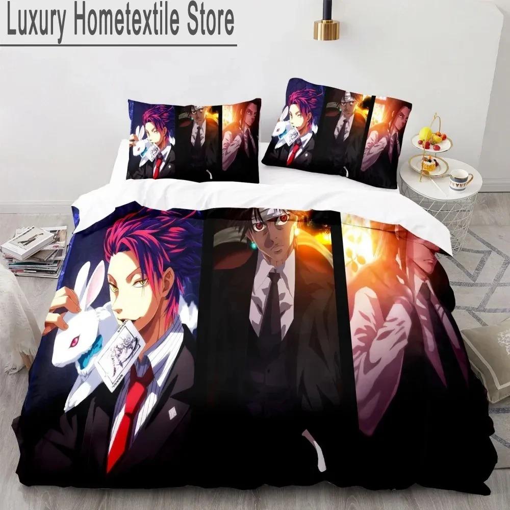 3d Anime Hunter X Hunter Bedding Set Duvet Cover Bed Set Quilt Cover Pillowcase Comforter king Queen Size Boys Adult Bedding Set