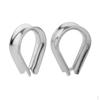 2 Piece Marine Stainless Steel Wire Rope Thimbles For 2mm - 12mm