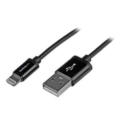 STARTECH Lightning To USB Cable 1m - USBLT1MB - Sync and Charge - Double Shielded - Black