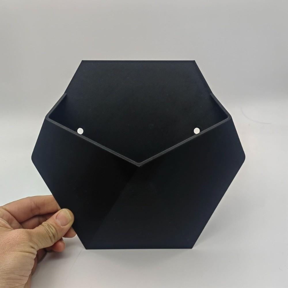 3D Printed Wall Hanging Planter Wall-Mounted Growing Pots Unique Hexagonal Flower Pot Office
