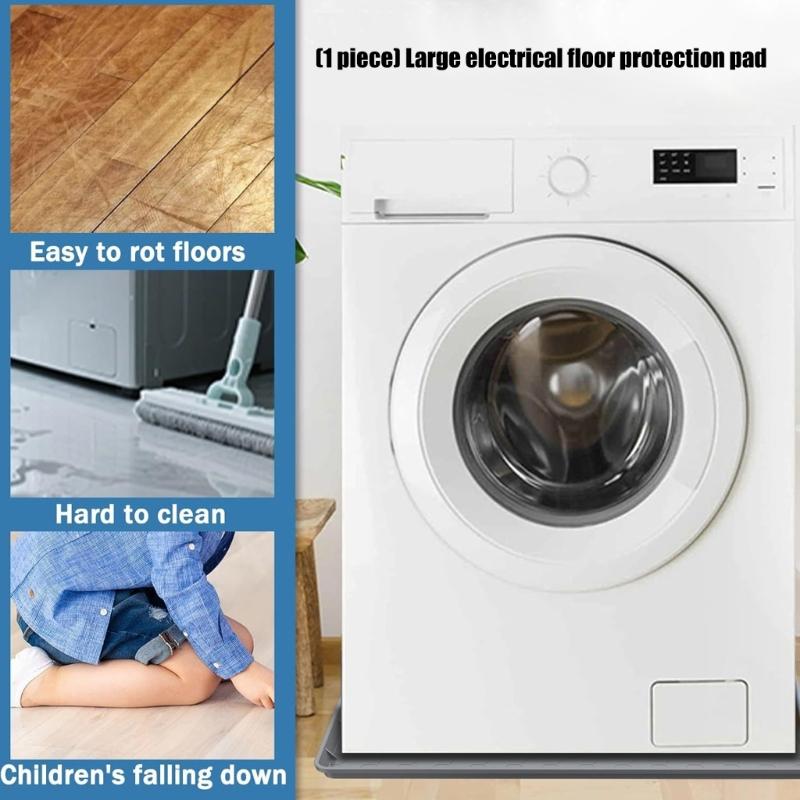 Flexible 32x30 Inches Water Resistant Rubber Container For Laundry Appliances To Hold Leaks And Spills