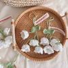 Crochet Flowers Woven Flowers Pendant Car Interior Hanging Decoration Hand Knitted Bags Decoration Handmade Key Pendants Household Decoration