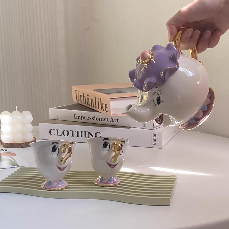 Cartoon Tea Cute Beauty And The Beast Coffee Cup Mrs Potts Chip Cup Tea Cup Pots A Tea  Christmas Gifts