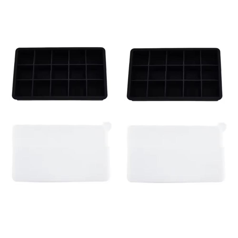 15 grid silicone ice cube molds, spherical ice cube molds, ice cream ice cube maker, reusable whisky ice cube molds