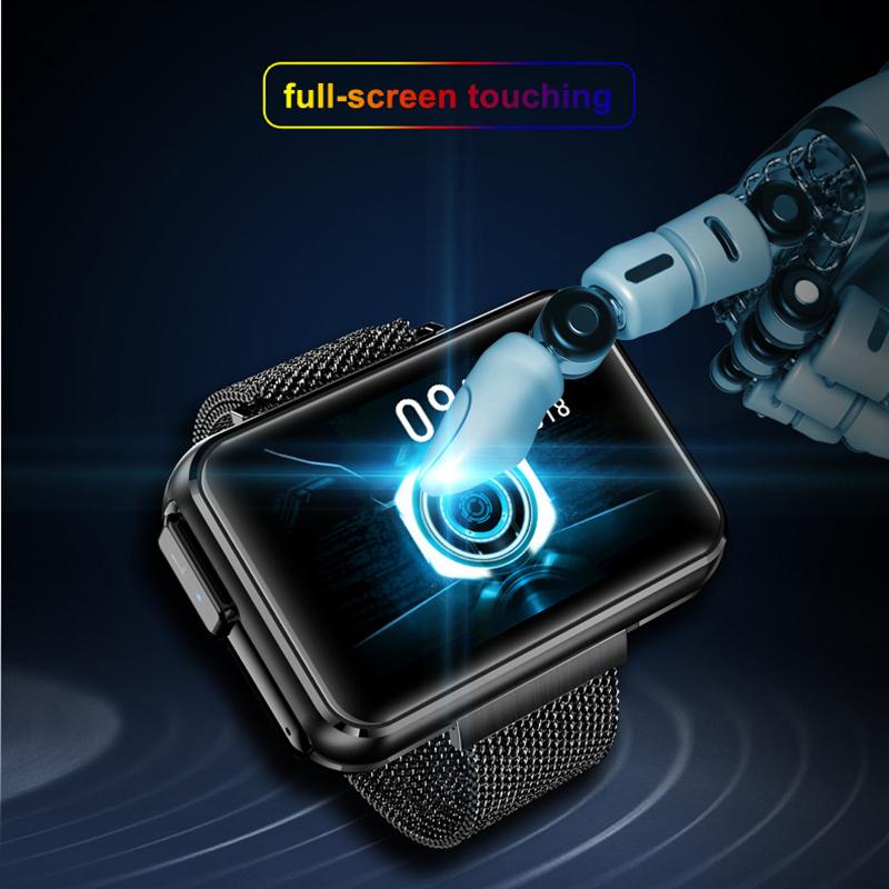 Smartwatch Auricolare Bluetooth Due-in-Uno TWS Chiamata Binaurale Esercizio Misuratore di Frequenza Cardiaca Passi 1,4 pollici