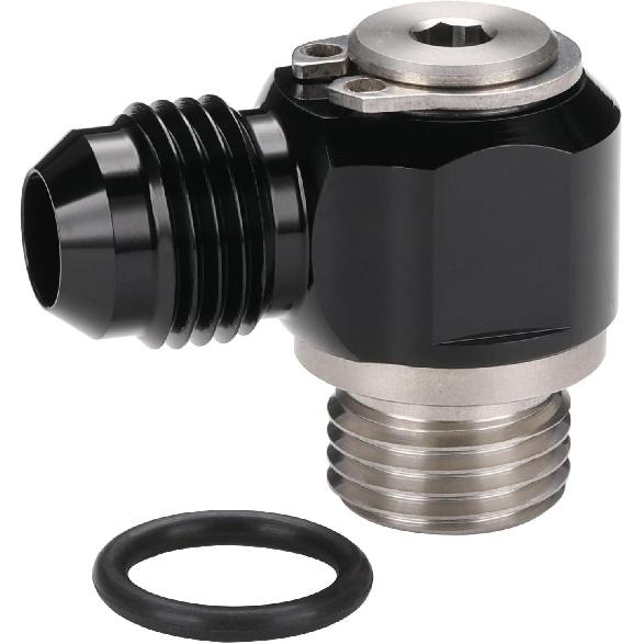 Фитинг-адаптер с banjo-болтом 6AN -6 ORB из нержавеющей стали, с banjo-фитингом 6AN Male Flare, Черный 6AN to -6 ORB