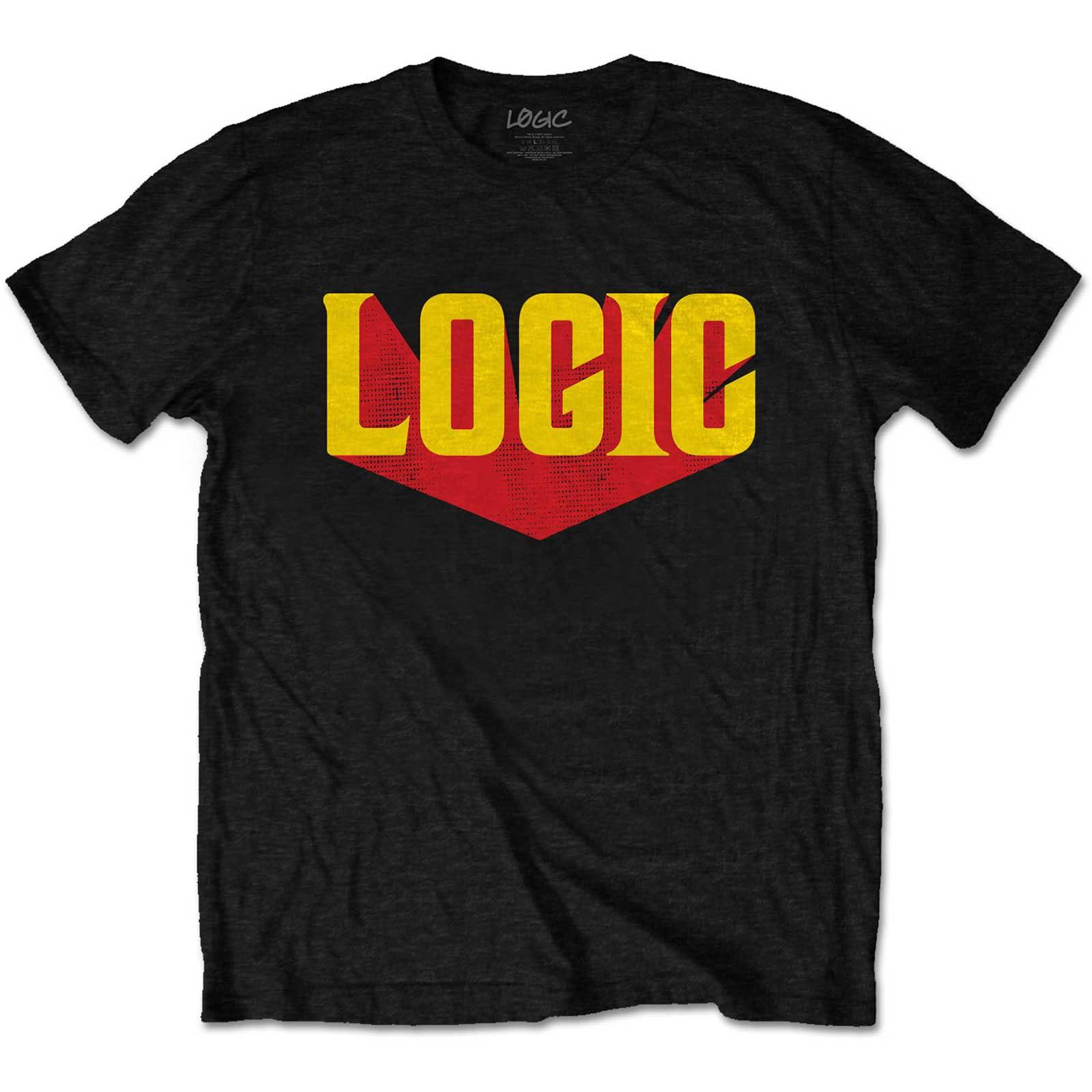 Men s Logic Logo T-shirt Medium Black 4XL