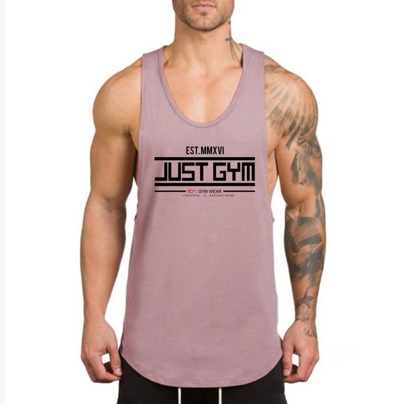 Do The Work Men's Thin Cotton O-neck Slim Fit Graphic Printed Fashion Casual Summer Breathable Gym Sports Bodybuilding Fitness Vest