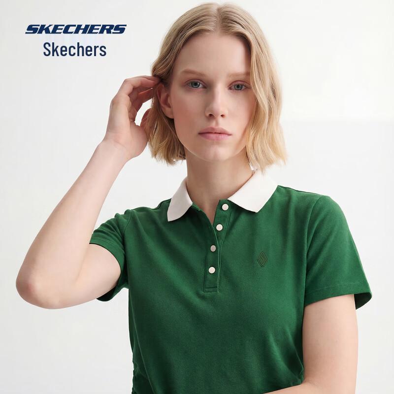 

Skechers Women s Spring/Summer Moisture-Wicking Polo Shirt L226W100 XL 100