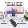 Dual Mode 2.4G Wireless Mouse Bluetooth Mouse RGB Backlit Gaming Mouse Rechargeable Mouse Ergonomic Mice for PC Laptop Tablet