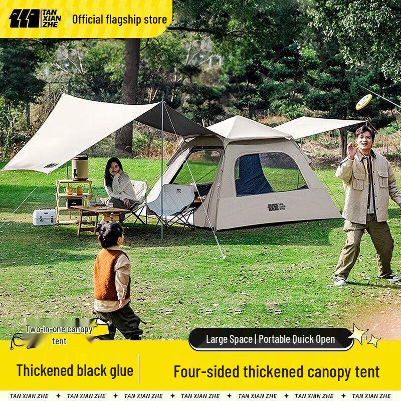 Explorer 2-in-1 Automatic Pop-Up Camping Tent & Canopy