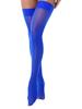 Womens Sheer Thigh High Socks Glossy See Through Design Thin Shiny Elastic Solid Color Stockings