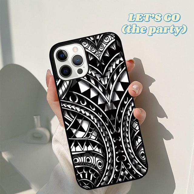 Autumu Maori Tribal Samoan Polynesian Phone Case Cover for iPhone 17 Air 16 16e 15 12 11 13 14 Pro Max Plus Coque
