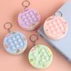 Push Bubble Spielkonsolen Schlüsselanhänger Stressabbau Mini Blasenplatzen Spielmaschine Fidget Spielzeug Rucksack Tasche Geldbörse Anhänger Partygeschenke