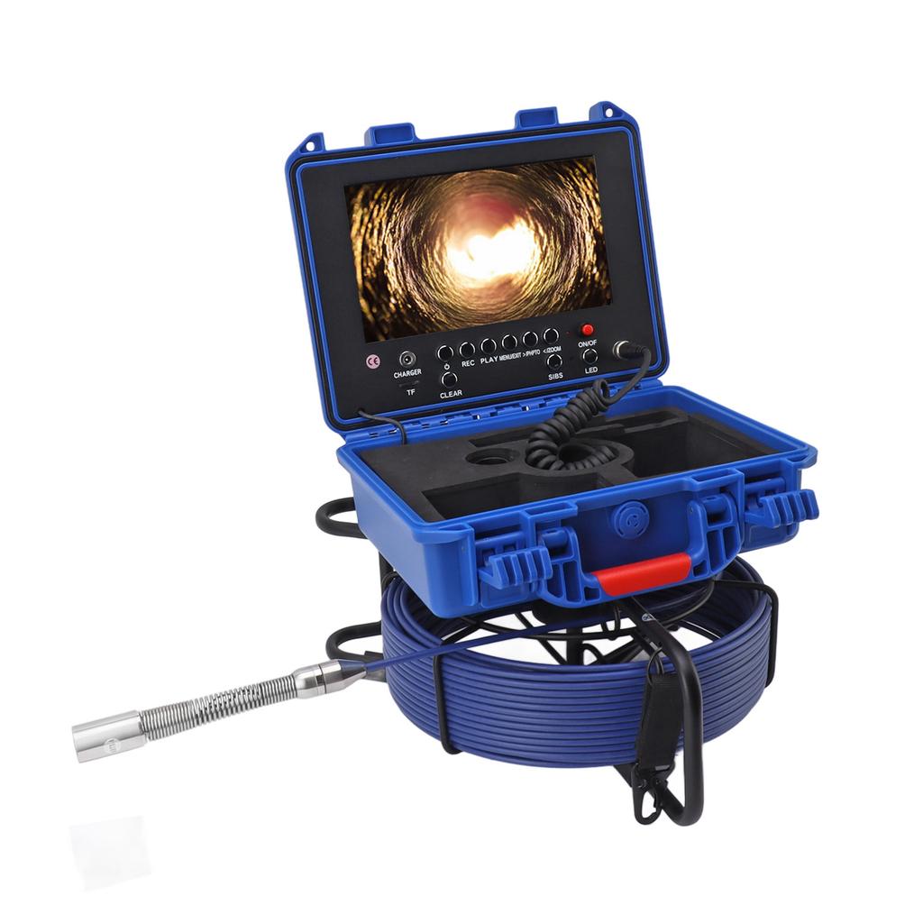 Sewer Camera 1080P HD 17mm Pipe Inspection Camera IP68 Waterproof Drain Sewer Endoscope with Meter