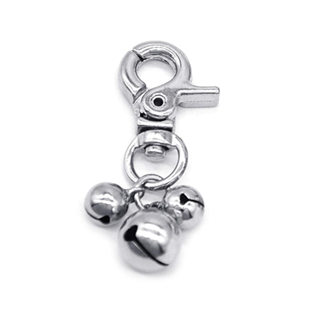 Pet Collar Bells Jingle Bells for Dog Collars Cat Collar Pendant Cat Tag Clip Dog Collar Charms Antilost Pet Collar Clip
