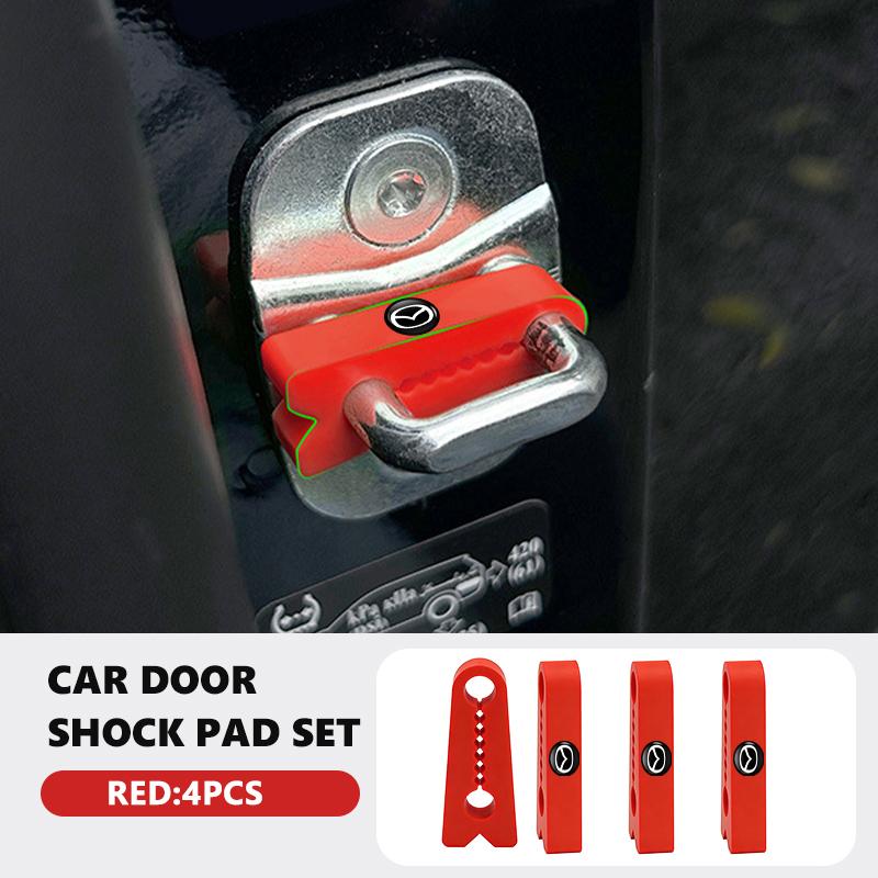 AAFC1 4PCS Car Shock Absorber Silicone Door Lock Sound Buffer Damper For Mazda Axela Speed 6 CX3 CX4 CX5 CX7 CX8 CX9 MS Demio